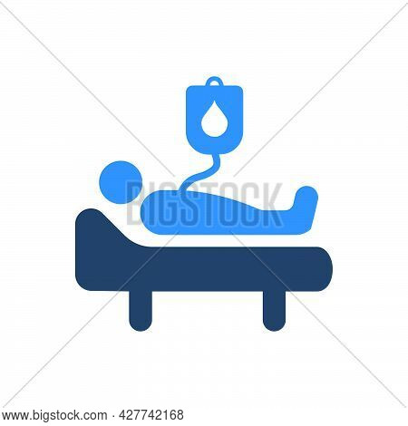 Blood Transfusion Icon. Meticulously Designed Vector Eps File.