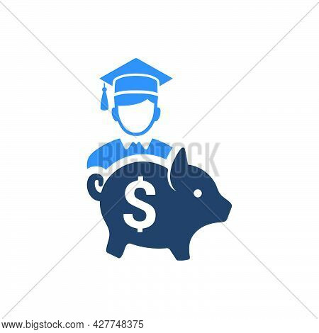College Savings Icon. Meticulously Designed Vector Eps File.