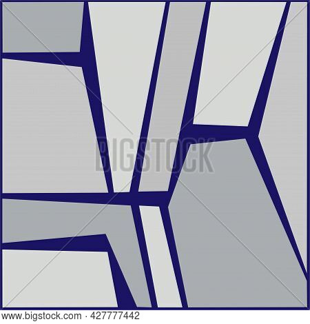 Illustration Of Geometric Shapes On Colored Background