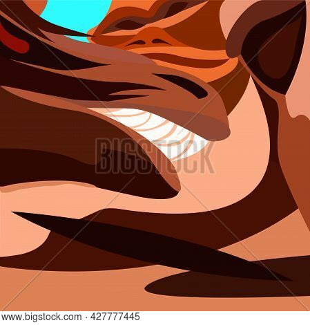 Illustration Of Figures On A Colored Background