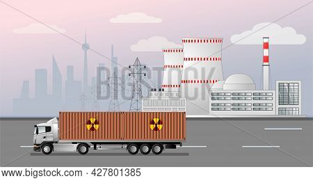 Transportation Of Spent Nuclear Fuel From Nuclear Power Plants. Europe. Radioactive Waste.
