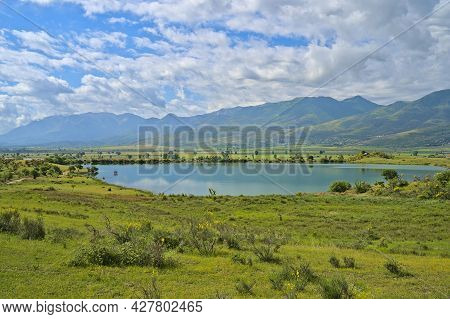 Lake In The Border Area Of Kakavia