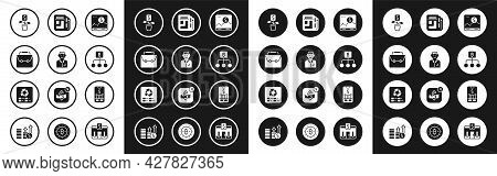 Set Website With Growth Graph, Trader, Briefcase, Dollar Plant, Blockchain Technology Bitcoin, Stock