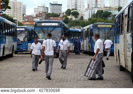 Bus Drivers Strike In Salvador
