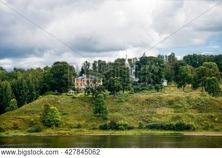 View Of The House-museum The Estate Of The Zatsepin Nobles In The City Of Tutaev On The Banks Of The