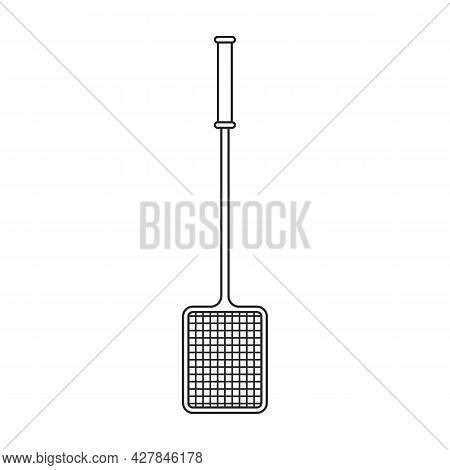 Swatter Vector Icon.outline Vector Icon Isolated On White Background Swatter .