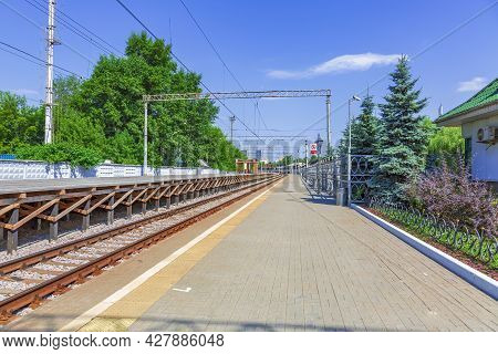 Rizhsky Passenger Railway Station Platform. Moscow, Russia