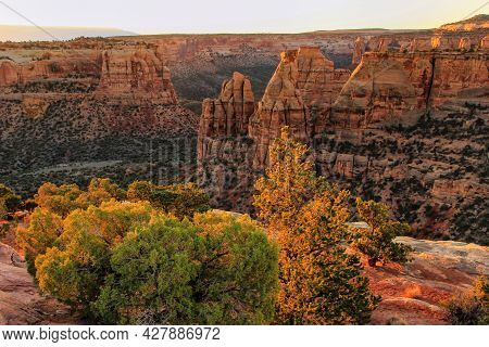 Grand View Overlook In Colorado National Monument, Grand Junction, Usa
