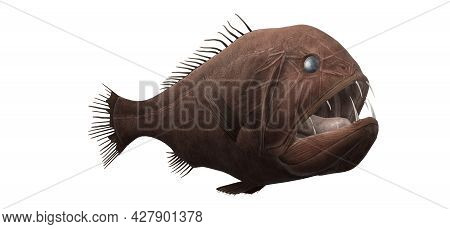 3d Scary Ordinary Needler On A White Background