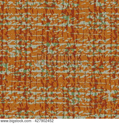 Upholstery Fabric Burlap Vector Seamless Pattern Background. Faux Watercolour Cotton Weave Texture B