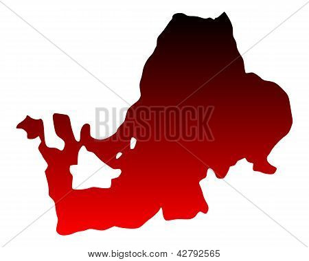 Mapa jezera Chiemsee