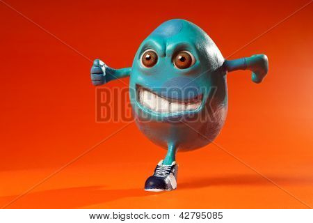Executar de ovos de Páscoa