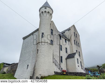 Cahersiveen, Ireland- July 7, 2021: The Old Barracks In Cahersiveen South West Ireland