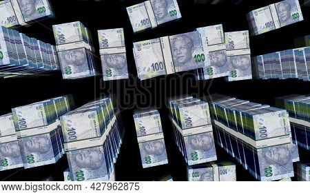 South Africa Rand Money Banknotes Pack Illustration