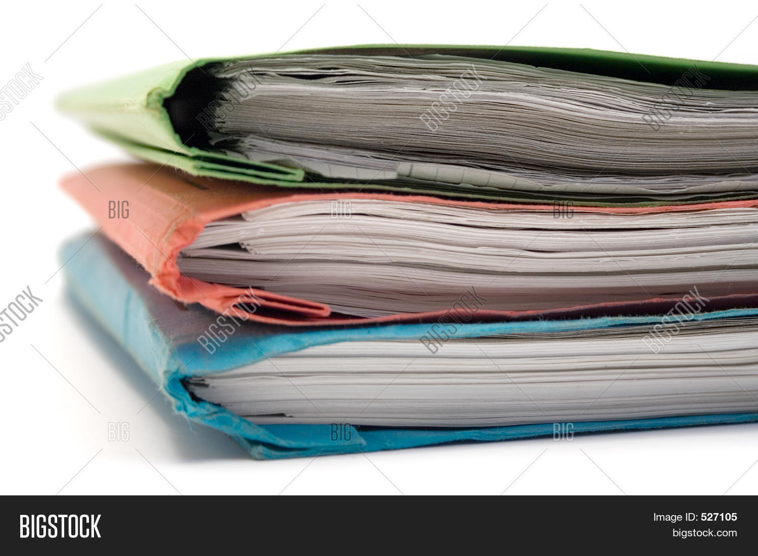 Stacked Binders Image & Photo (Free Trial) Bigstock