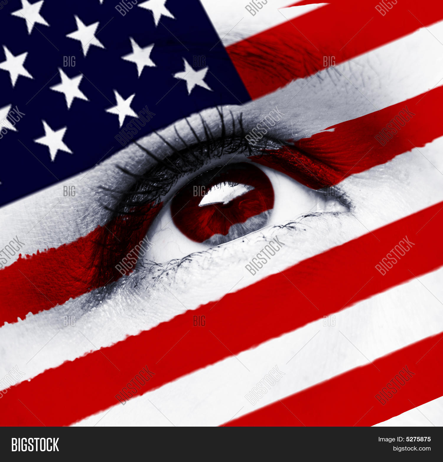 Usa Flag Eye Image & Photo (Free Trial) Bigstock