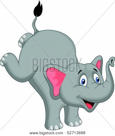 Cute elephant cartoon