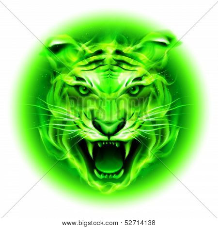 Green fire tiger.