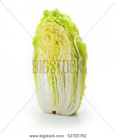 Chinese cabbage isolated on white.