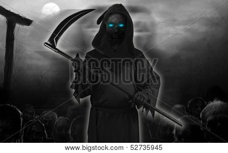Halloween Black Devil Ghost isolated