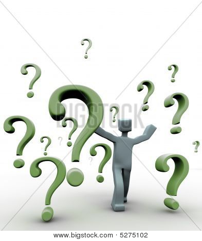 Frage und Problem-Konzept