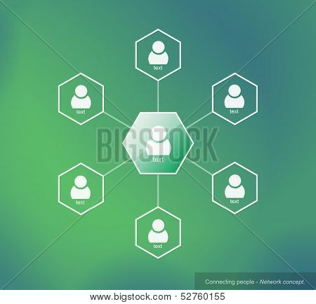 Connecting People - Network Concept
