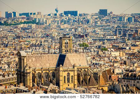 View on St-Gervais-et-St-Protais church, Paris