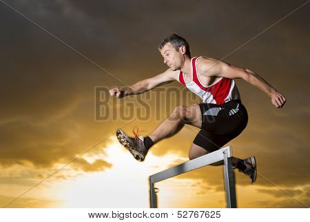 hurdling in track and field