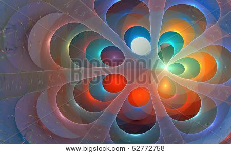 Fractal galaxy background