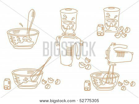 A Set Of Cooking Icons