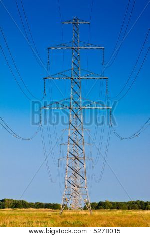 Hoogspanning hoogspanningsmast