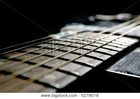 Sort Akustisk Guitar