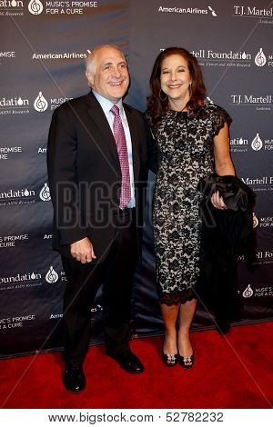 NEW YORK- OCT 22: Brandon Steiner and wife Mara  attend the T.J. Martell Foundation's 38th Annual Honors Gala at Cipriani's on October 22, 2013 in New York City. 