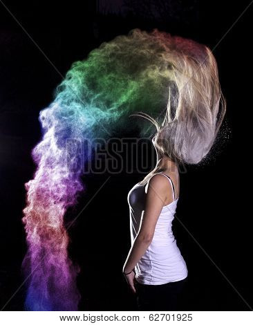Stardust - colour powder photo
