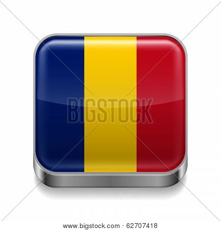 Metal  icon of Romania