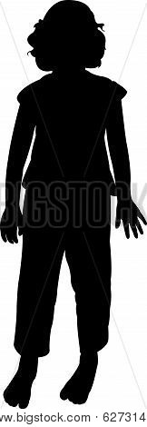 poor girl body silhouette