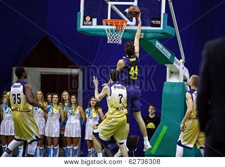 Euroleague Basketball Game Budivelnik Kyiv Vs Fc Barcelona
