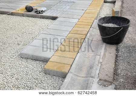Construction Site, Brick Paver