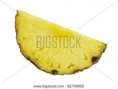 pineapple slice isolated on white