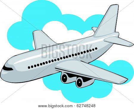 Airplane In Clouds