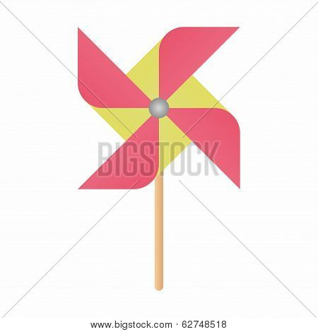 Colorful windmill icon