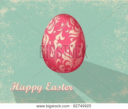 Easter Card With Egg