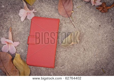 Smartphone leather case cover