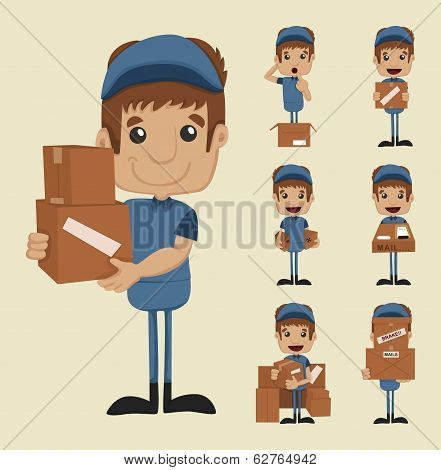 Set Of Postman