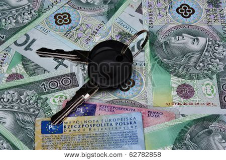 Car Keys And Money