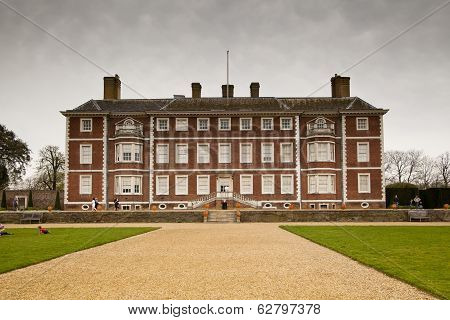 LONDON, RICHMOND UK - APRIL 05, 2014  Richmond duke house, 17th century mansion with park, one of Eu
