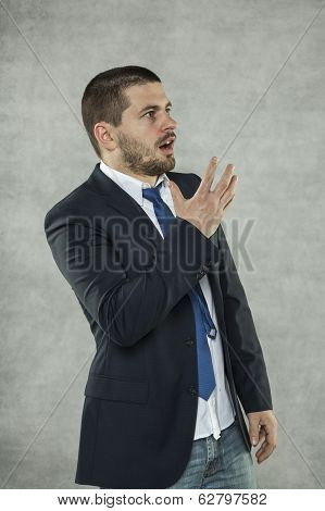 Afraid Businessman