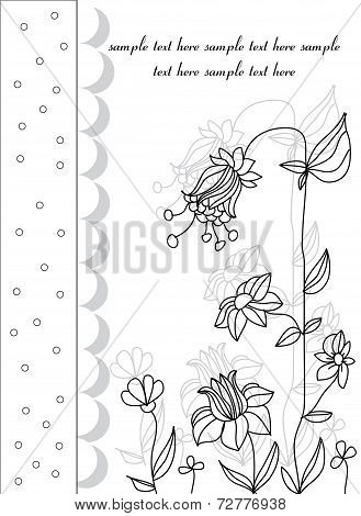 flowers with linear tape