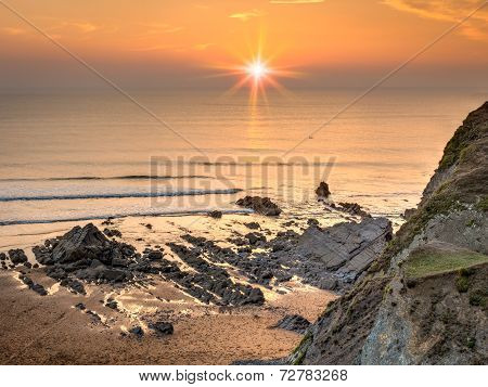 Sandymouth Cornwall England