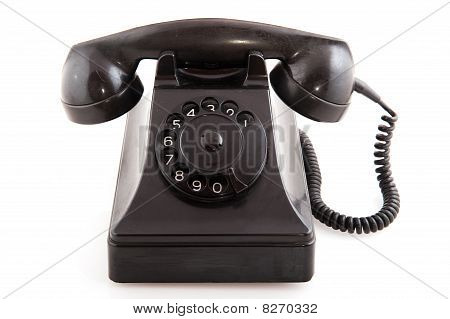 Gammel sort telefon
